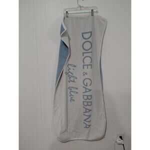 Dolce and Gabbana made in Spain Light Blue cotton Beach Towel 23x49 Used